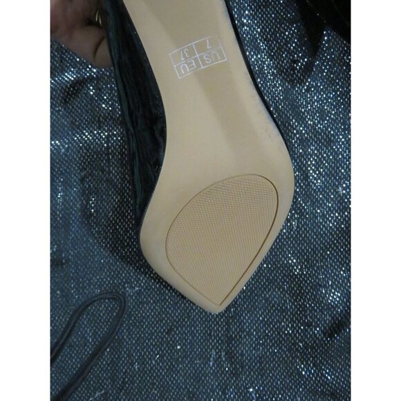 Ambelight Classic Black Patent Vegan Leather career pumps size 7 - Picture 10 of 12